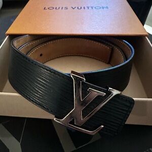Louis Vuitton Black Epi Leather Belt Size 80/32